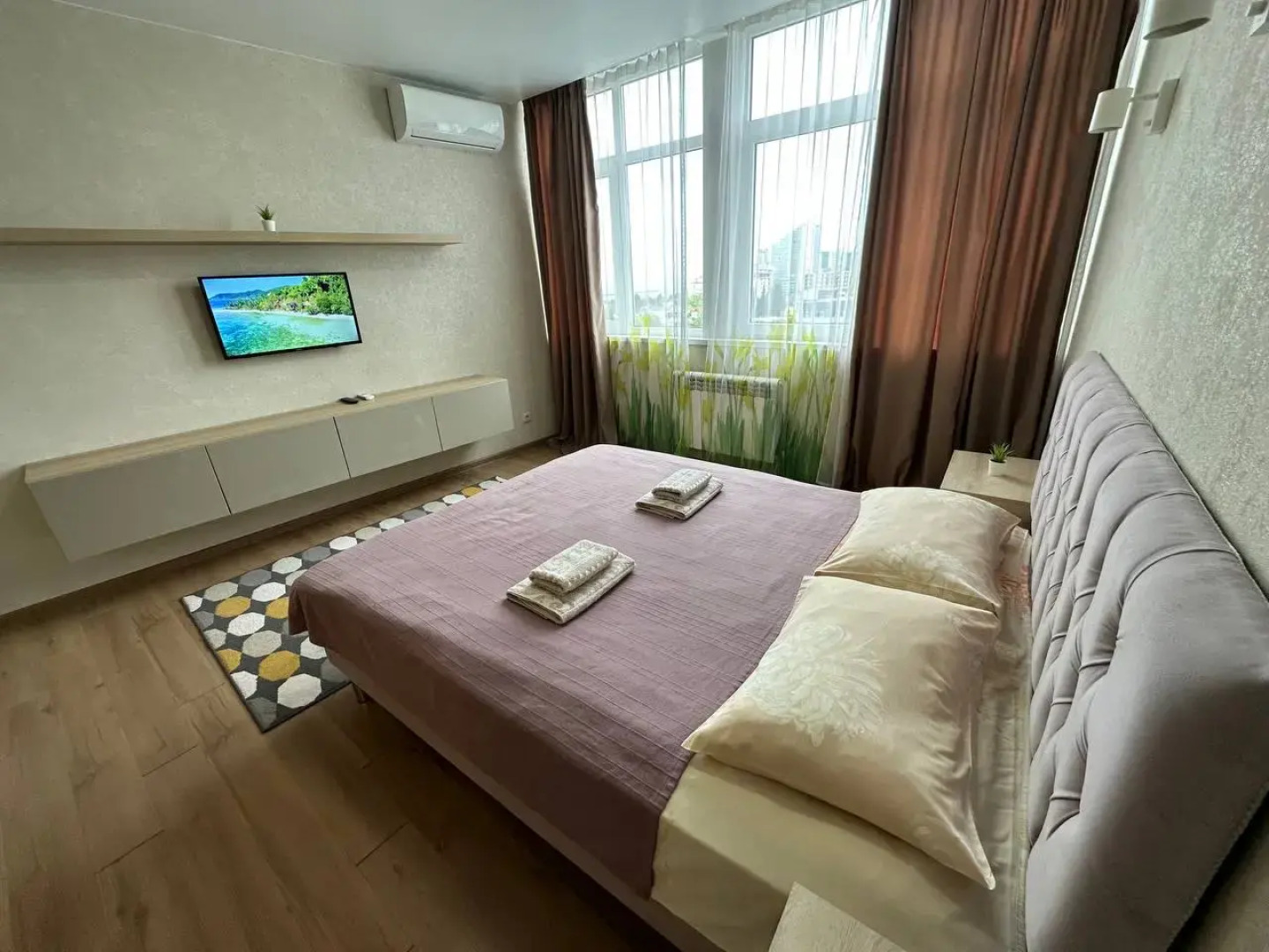 Апартаменты ЖК Москва seaview nice bed