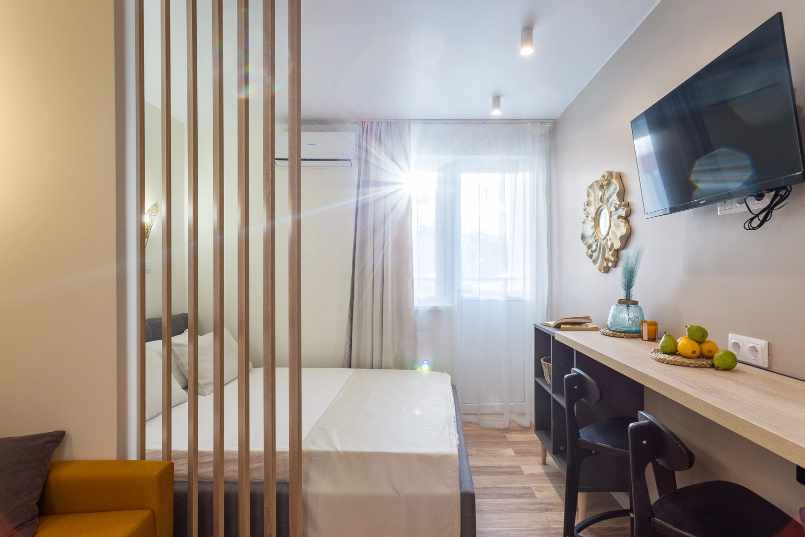 Апартаменты Морент с дизайнерским ремонтом в ЖК «Фрукты»