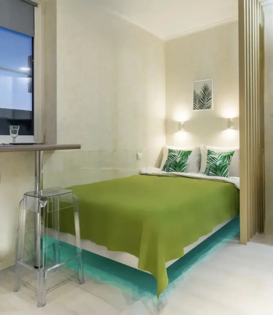 Апартаменты Студия Малахит с Парящей Кроватью