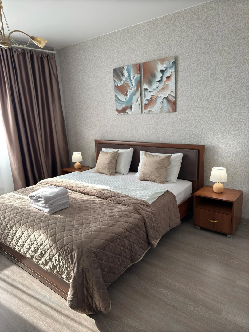 Квартира Стильная уютная евродвушка недалеко от аэропорта на 4 человек