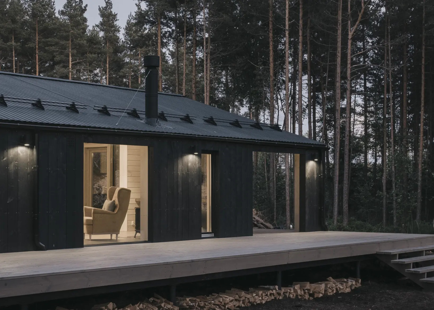 Гостевой дом Загородный дом с просторной террасой и баней