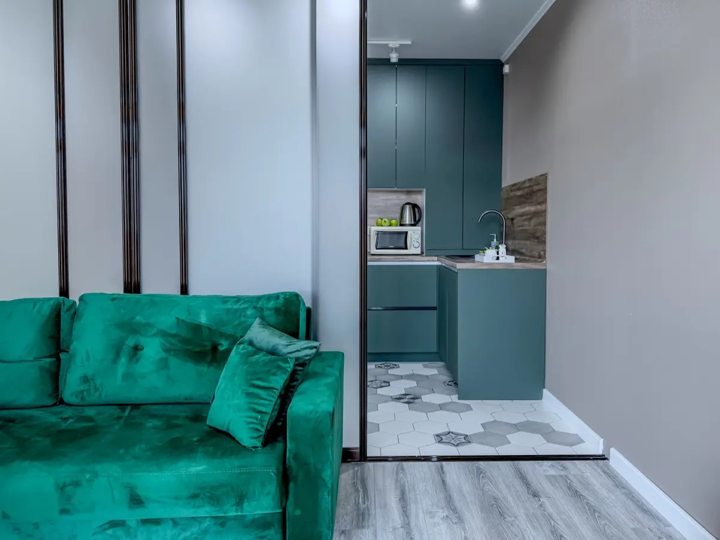 Квартира Green FOX с видом на Приволжский Затон