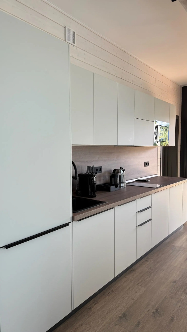 Частный дом Большой Панорамный у реки с сауной и камином