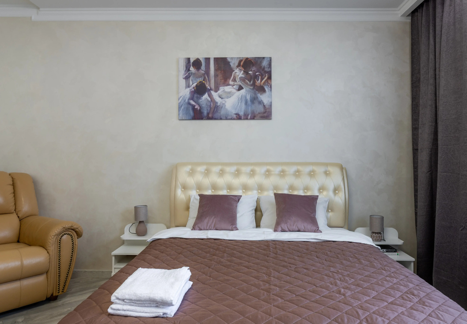 Апартаменты Модерн с просторной кухней