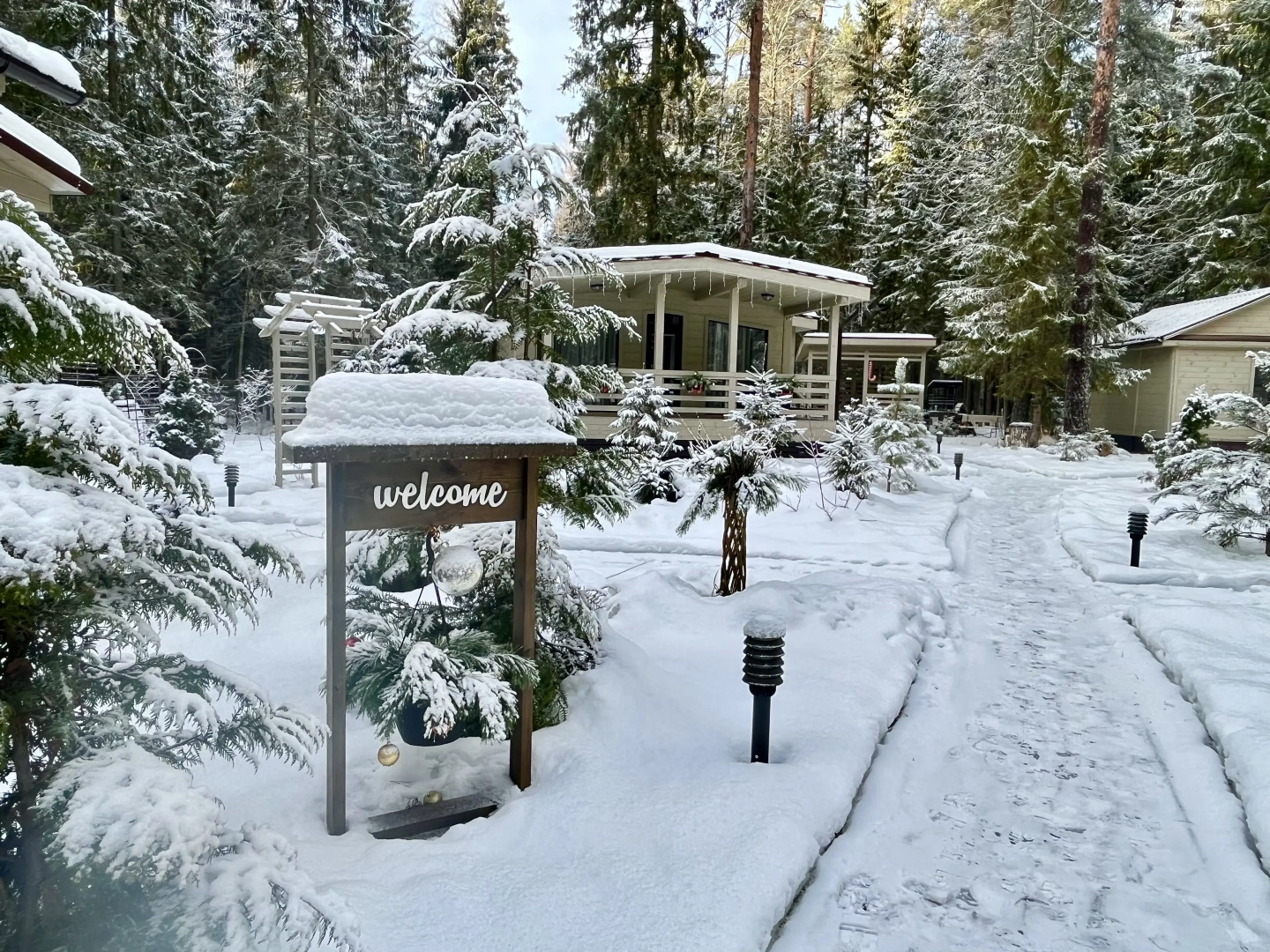 Домик на опушке на берегу Озера Волго на Селигере - коттеджи Сосновый бор