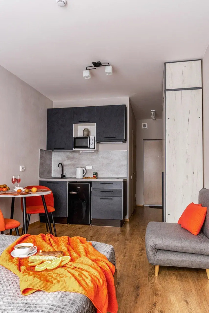 Апартаменты Уютная студия у метро Парнас