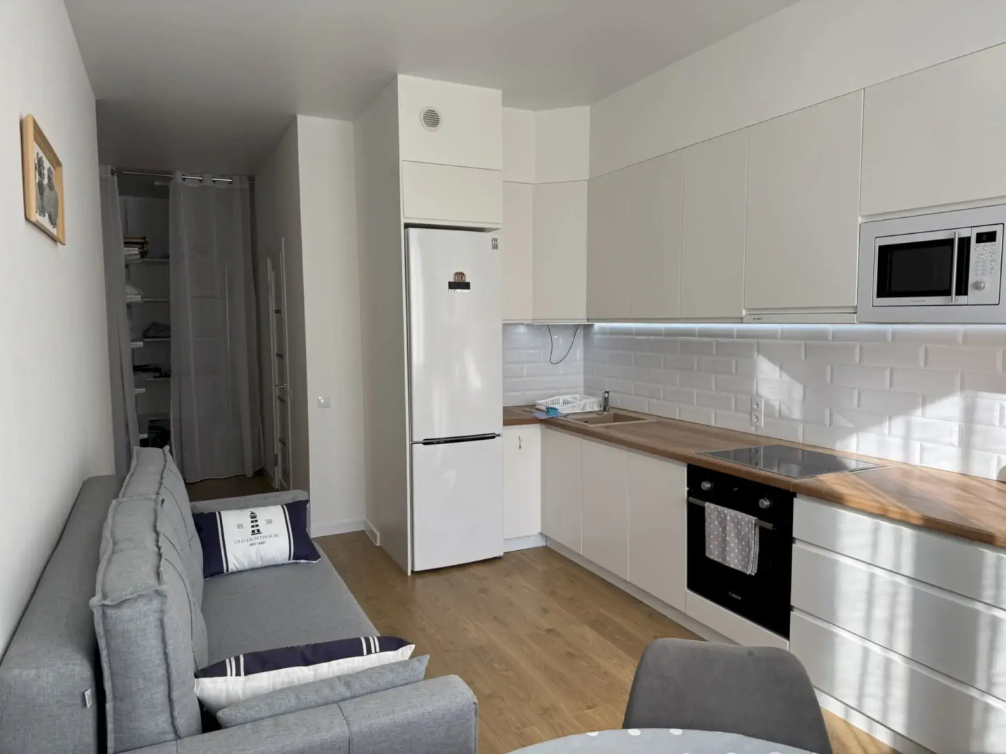 Квартира 094 1-комнатная с Балконом у Моря и Бассейн на Территории