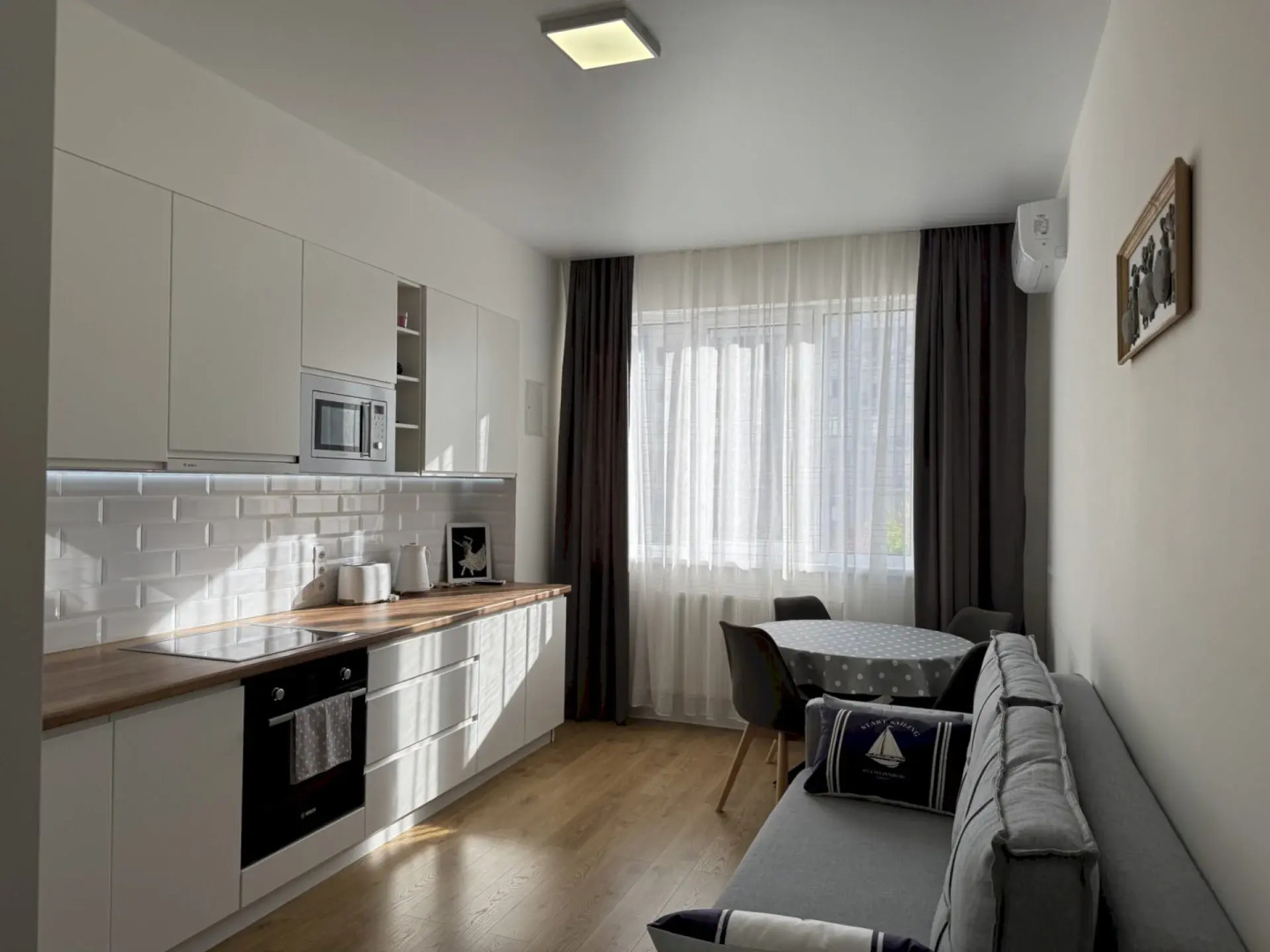 Квартира 094 1-комнатная с Балконом у Моря и Бассейн на Территории