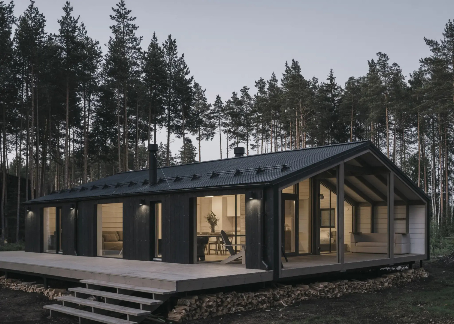 Гостевой дом Загородный дом с просторной террасой и баней