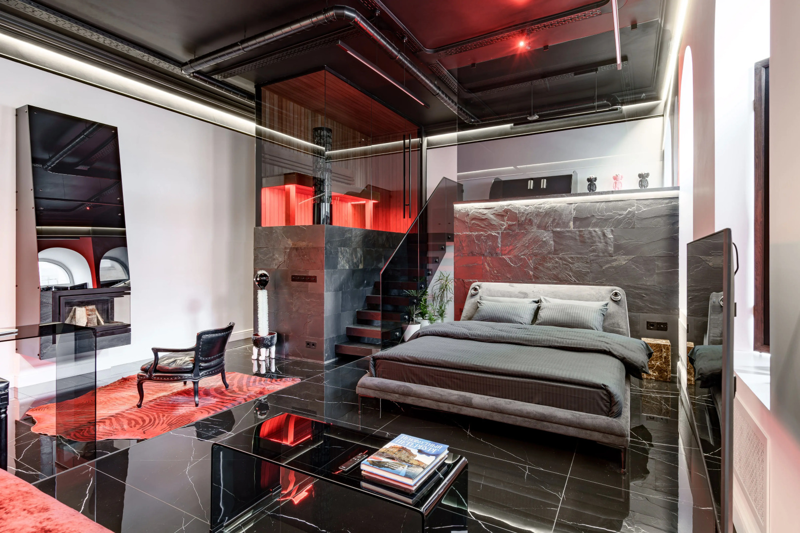 Апартаменты на Невском проспекте hth24 Apartments, авторский дизайн, сауна, камин