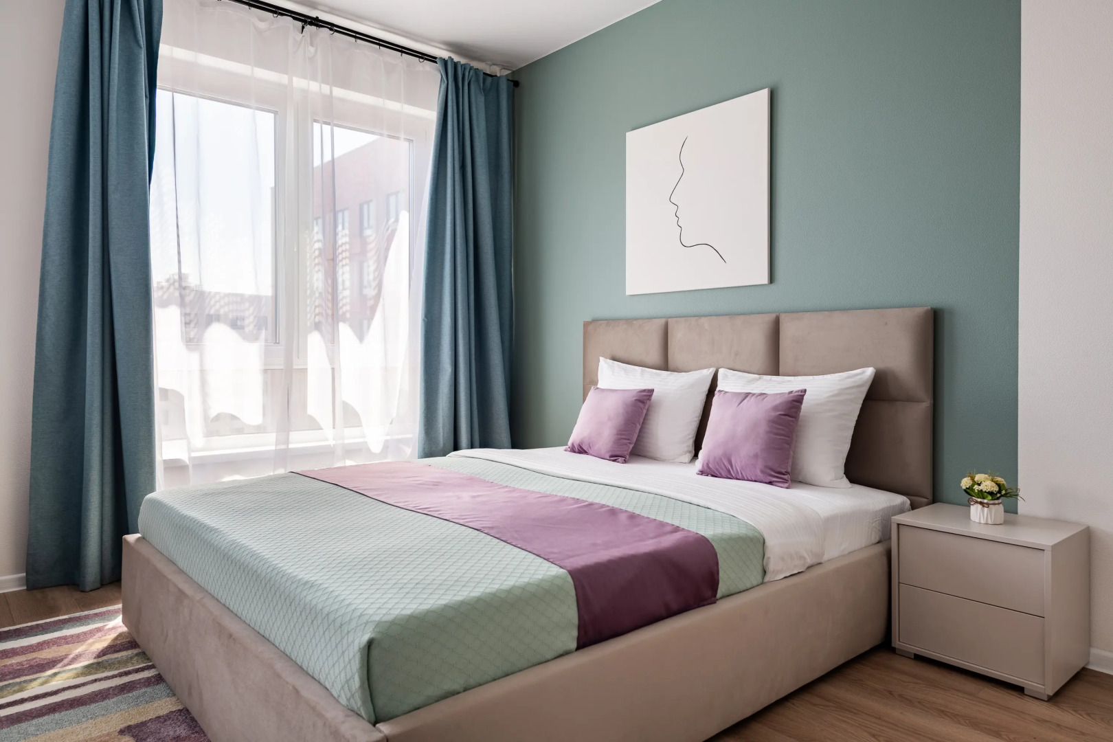 Квартира Лавандовые Сны - красивый вид на город с 31 этажа