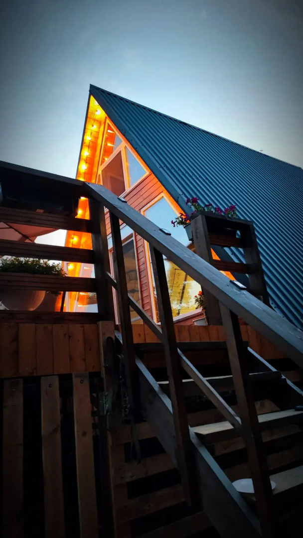 Шале A-Frame с Панорамным Видом на Волгу