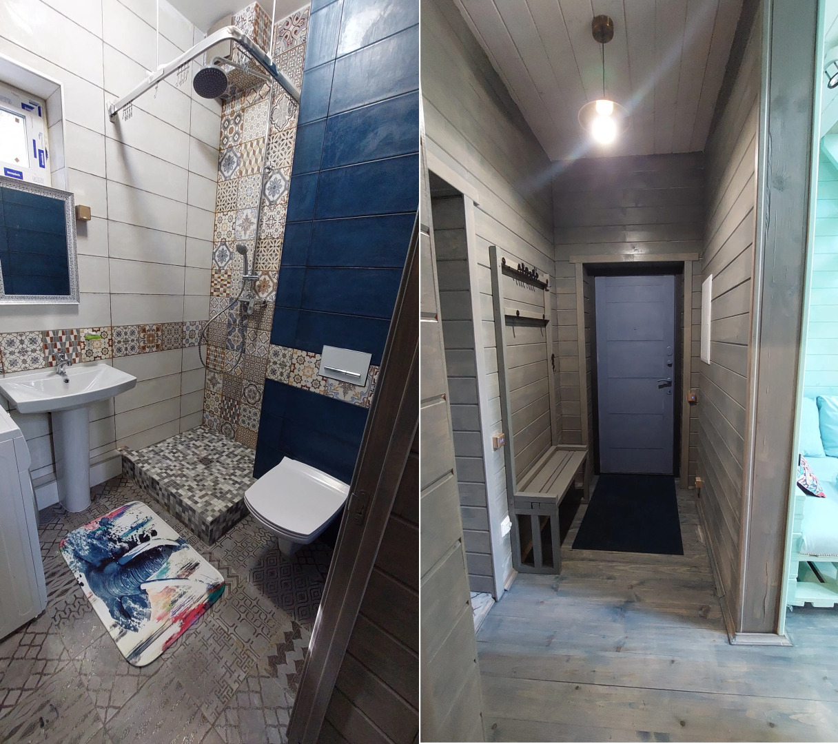 Частный дом в Заветах Ильича с голубой гостиной