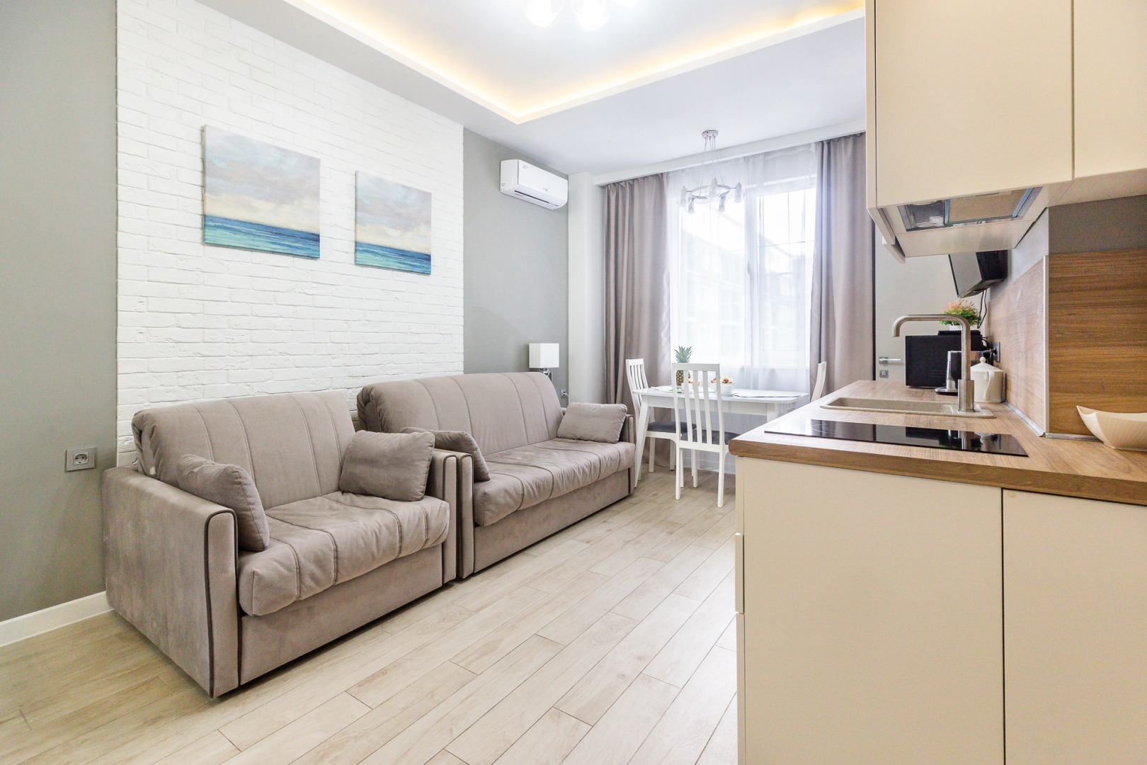 Апартаменты Уютная 2х Комнатная Квартира Green Studio 2 у Моря