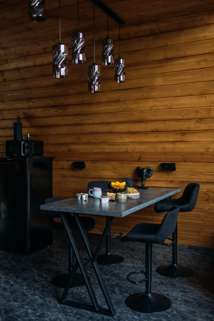 Частный дом A-frame Ванхейм с сибирским чаном