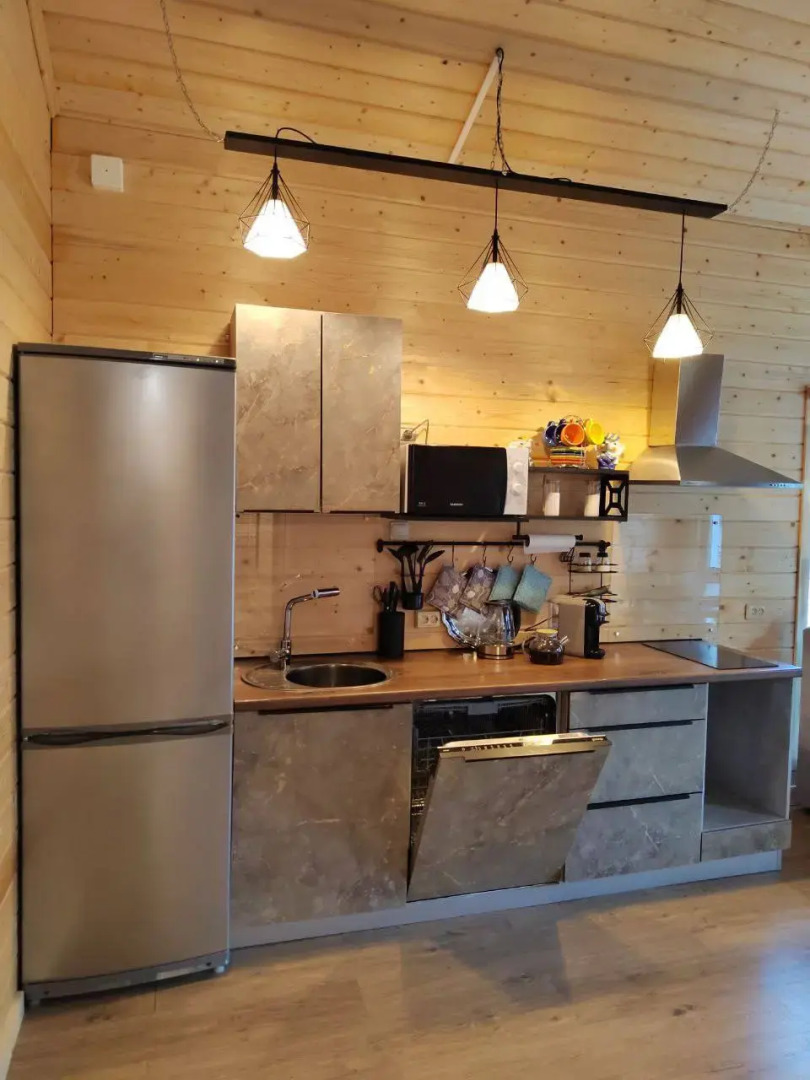 Частный дом Дом на горе с камином и сауной