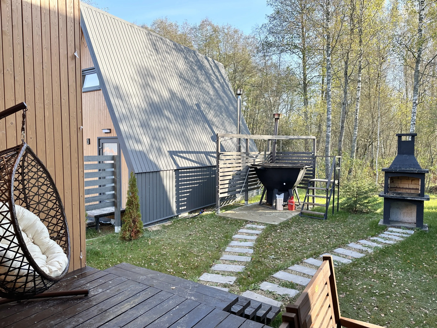 Частный Дом Барнхаус №2 на 10 гостей, с дровяной баней и горячим чаном