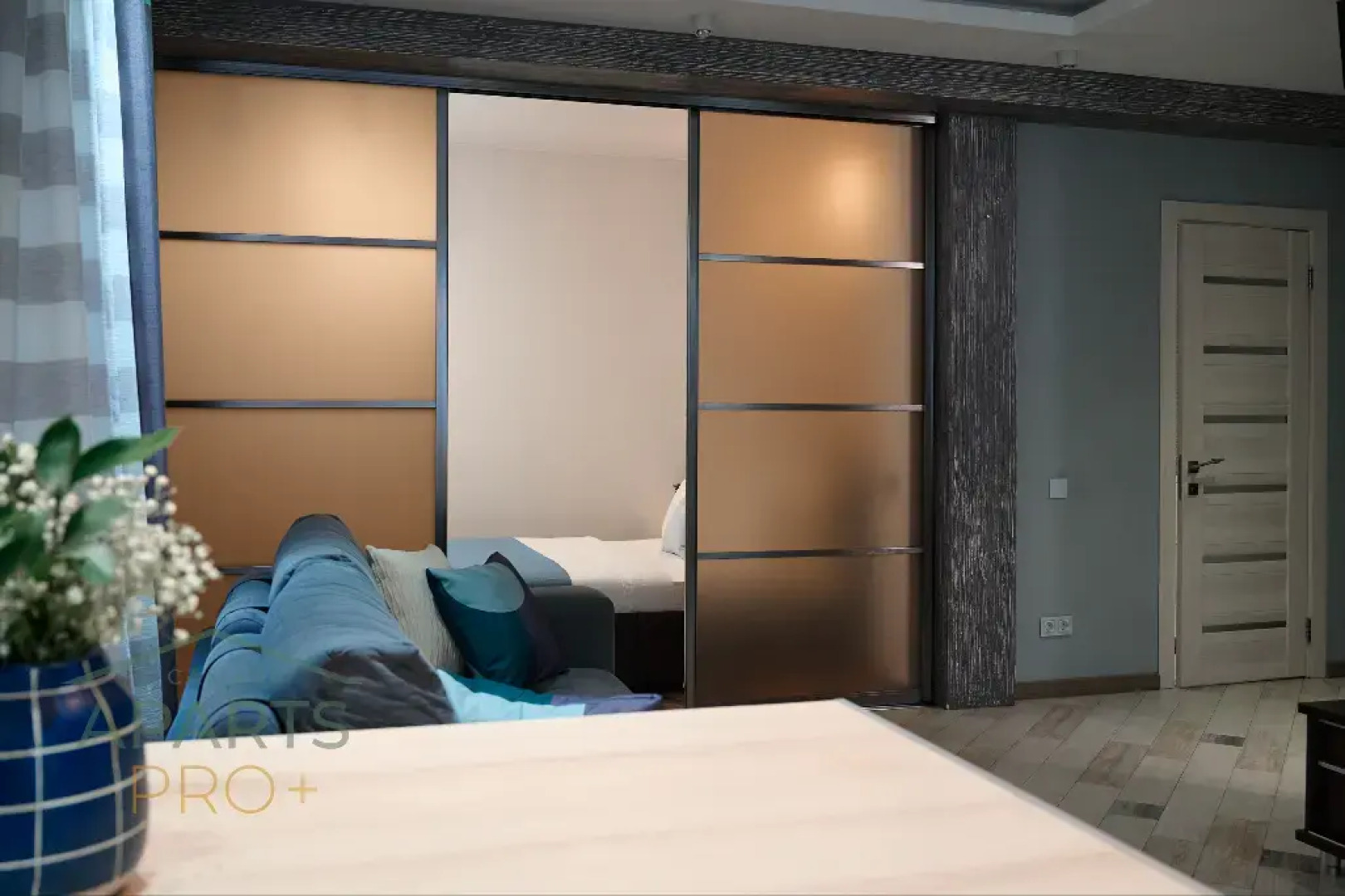 Квартира Aparts Pro Стильная студия у Волги в ЖК Бриг на 7 этаже