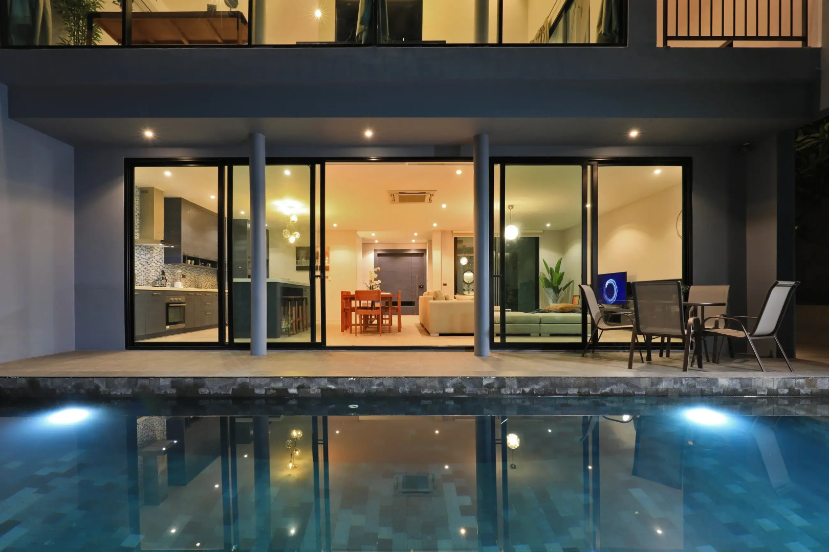 Вилла 3-комнатная с бассейном в 10 минут до пляжа Банг Тао GRN-A4