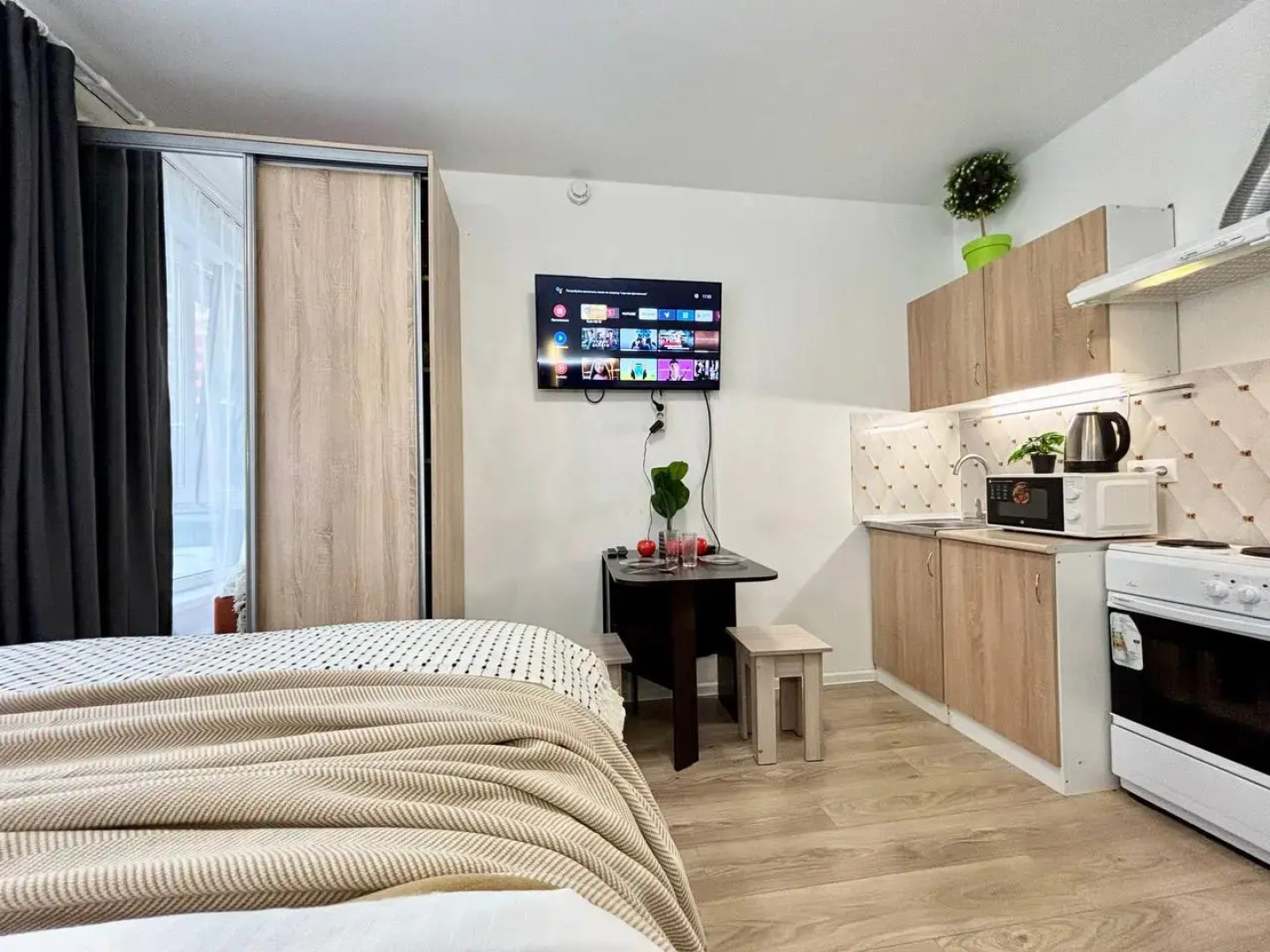 Квартира милая студия для 4х гостей