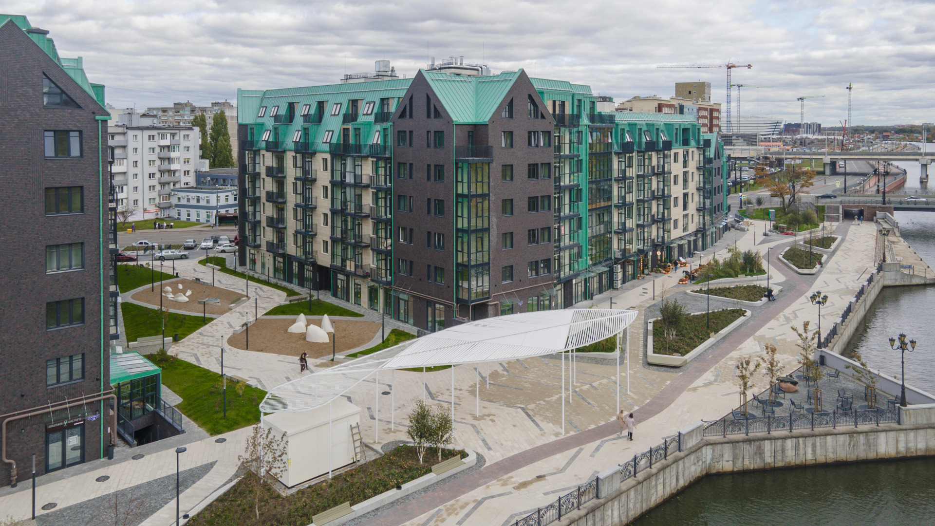 Апартаменты Рыбная Деревня с Прямым Видом на Реку