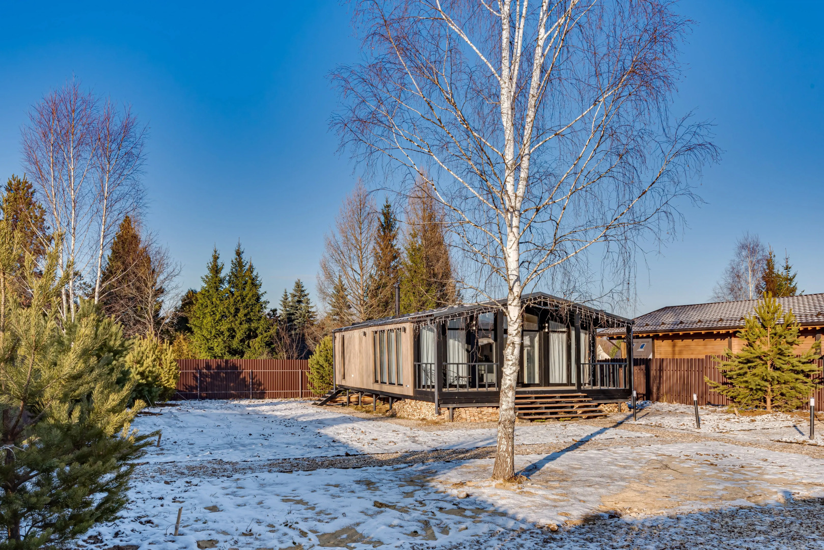 Частный Дом с камином, сауной и панорамными окнами