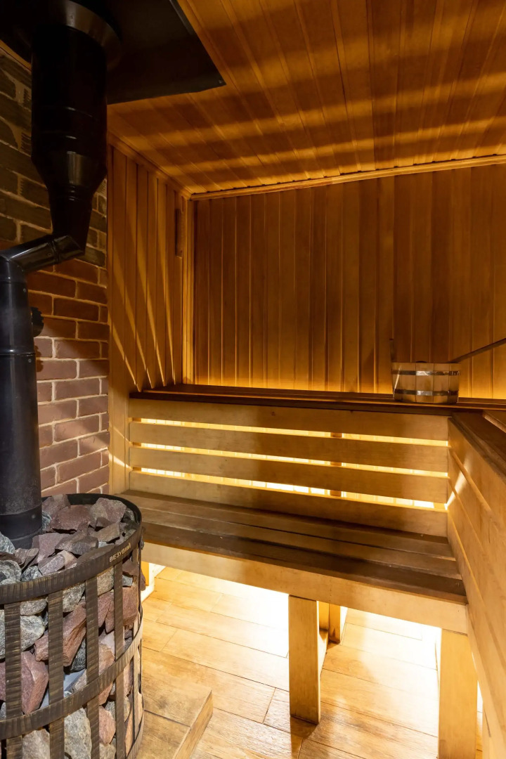 Частный дом в финском стиле с безлимитной баней и мангальной зоной