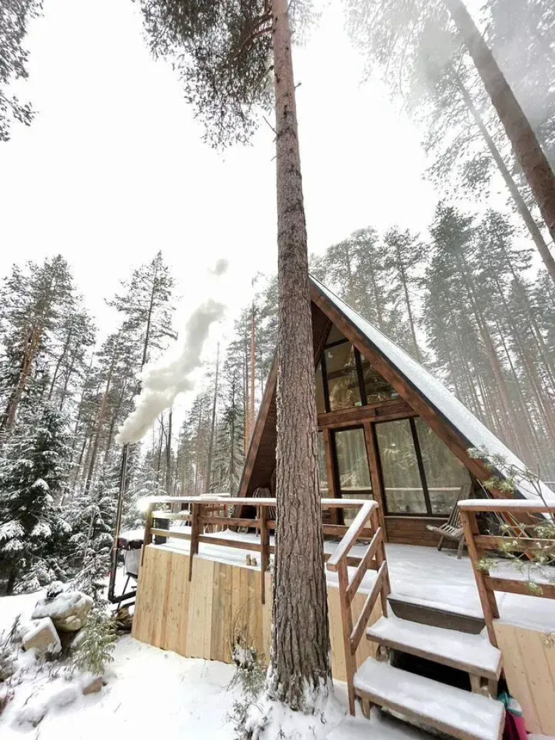 Частный дом Уютный дoм A-frame