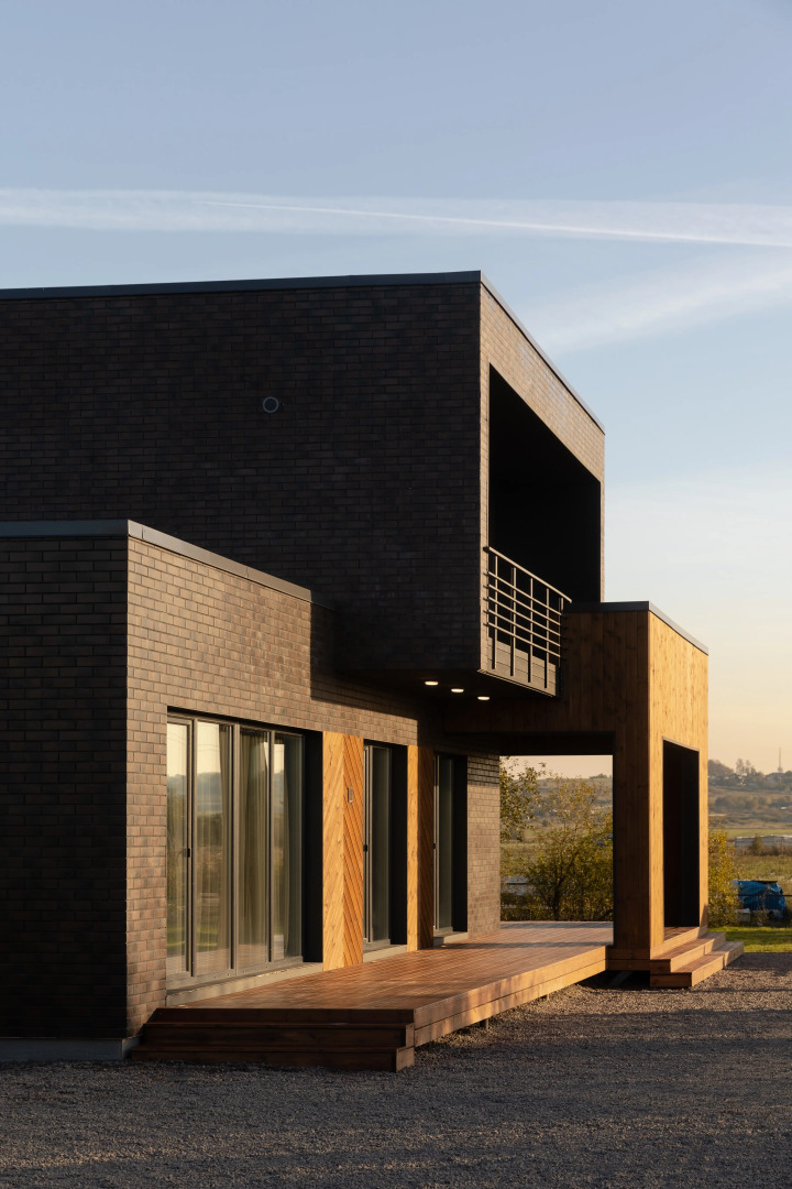 Частный дом Новый двухэтажный дом Ваби-саби