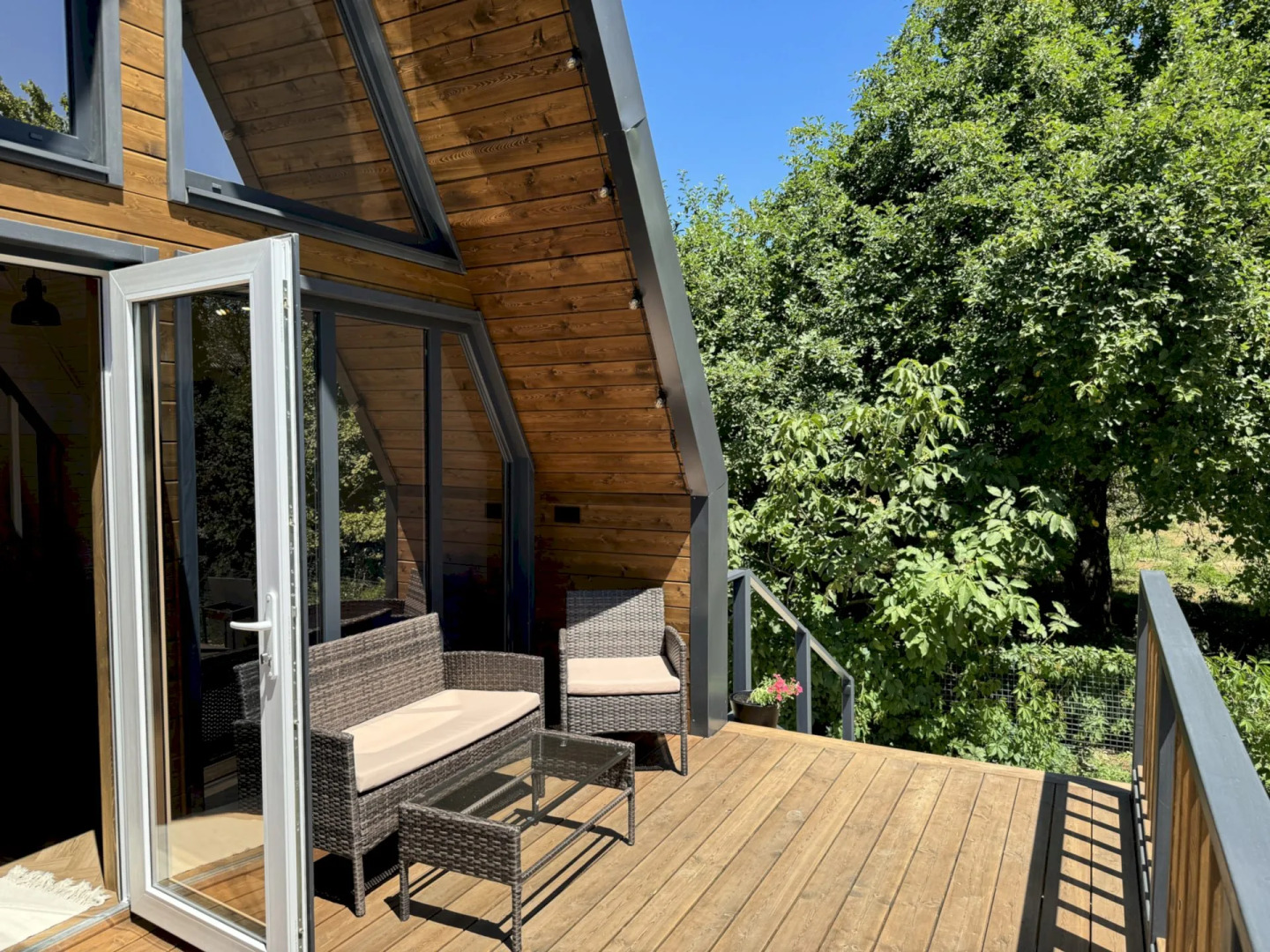 Частный Дом 391 А Фрейм Терраса с Видом на Горы Баня Фурако Мангал