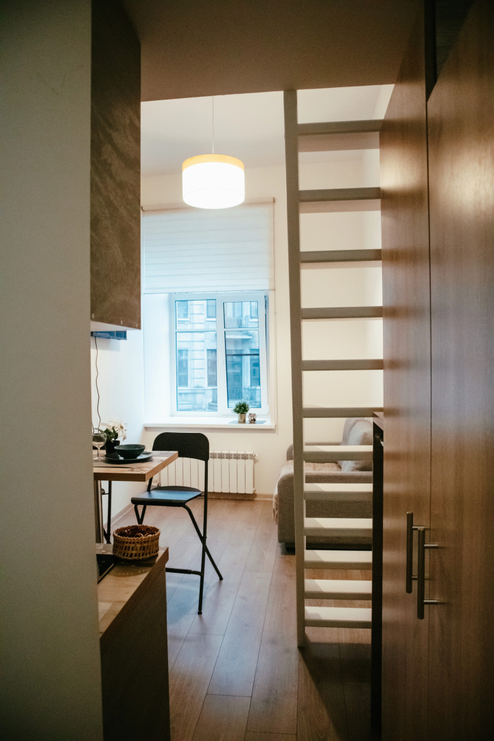 Апартаменты Двухуровневая студия с видом на Невский