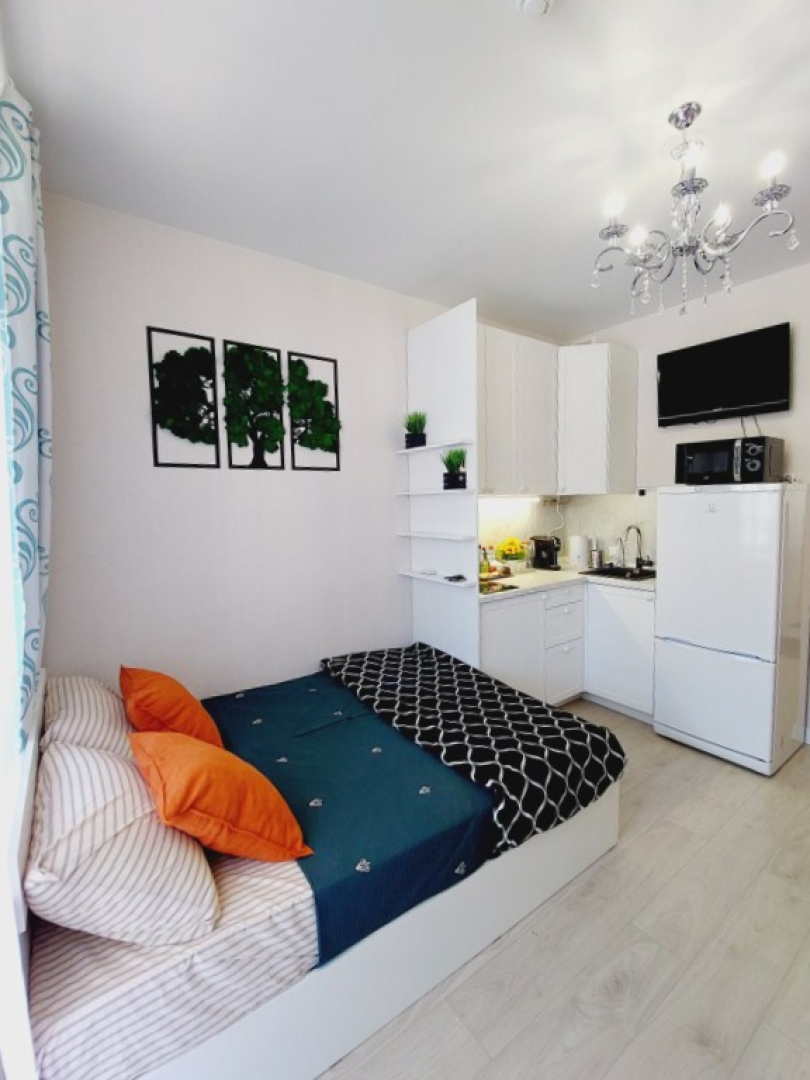 Квартира Уютная студия с террасой в ЖК Холидэй Хаус