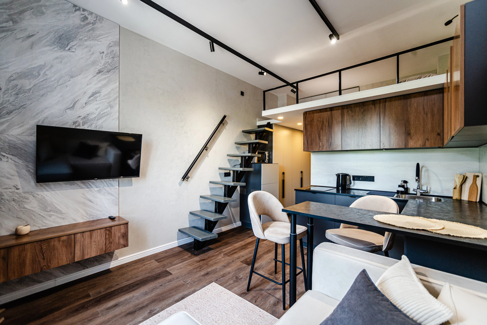 Апартаменты Люкс Студия в Стиле Минимализм