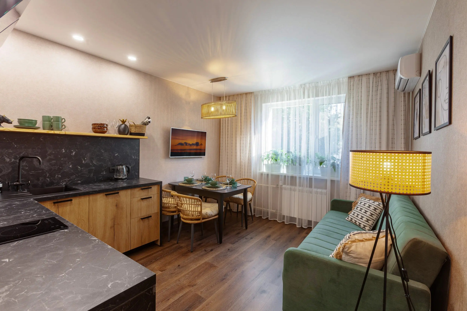 Квартира Aparts Pro+ ЭкоШарм — стильная с уютной атмосферой