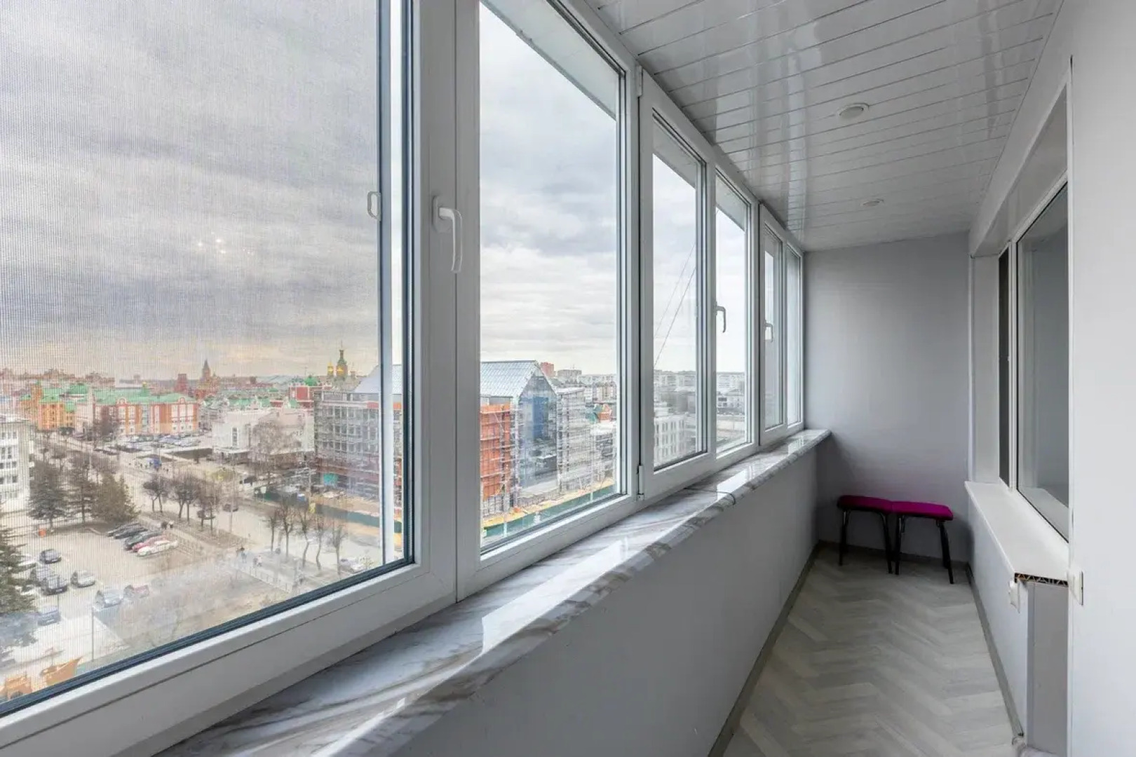 Квартира с видом на город и достопримечательности