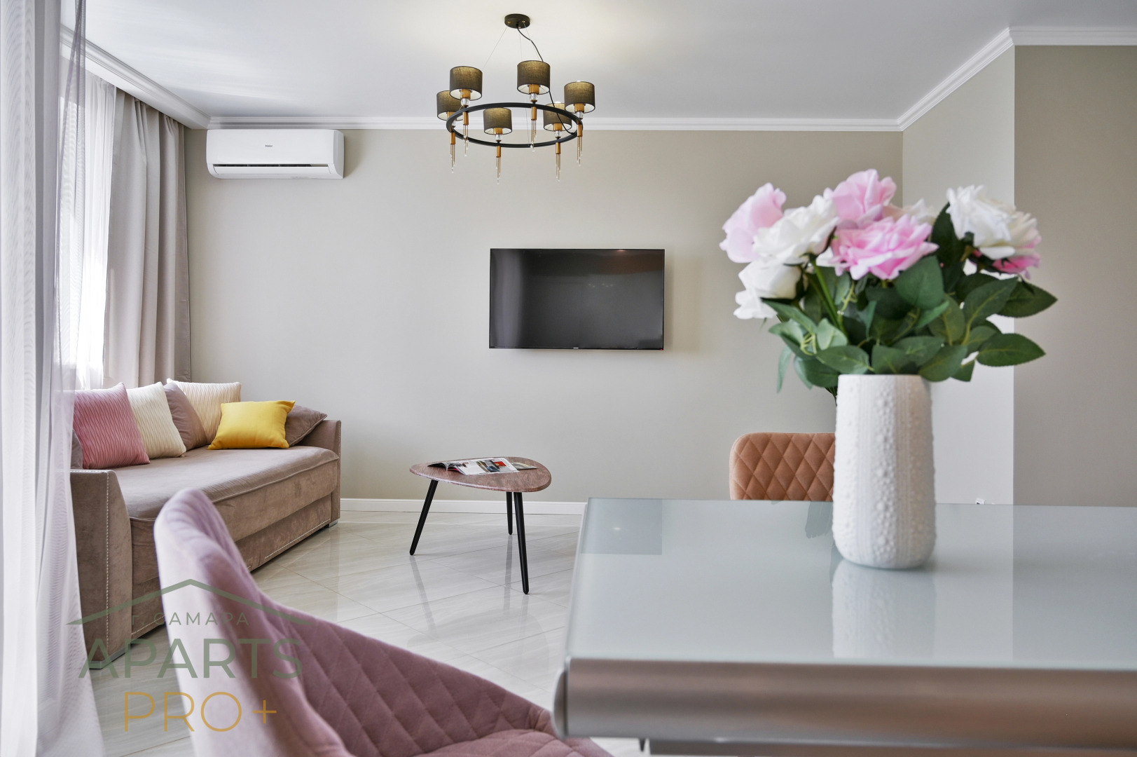 Квартира Aparts Pro Стильная евро 2-ком в центре Самары