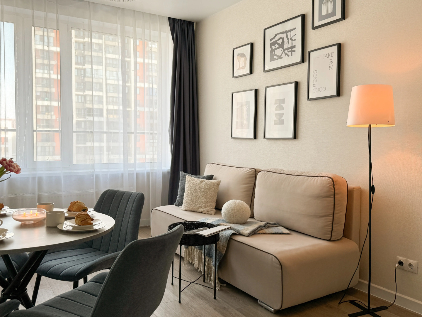 Квартира Евродвушка в пяти минутах от Аквапарка Лето Лето