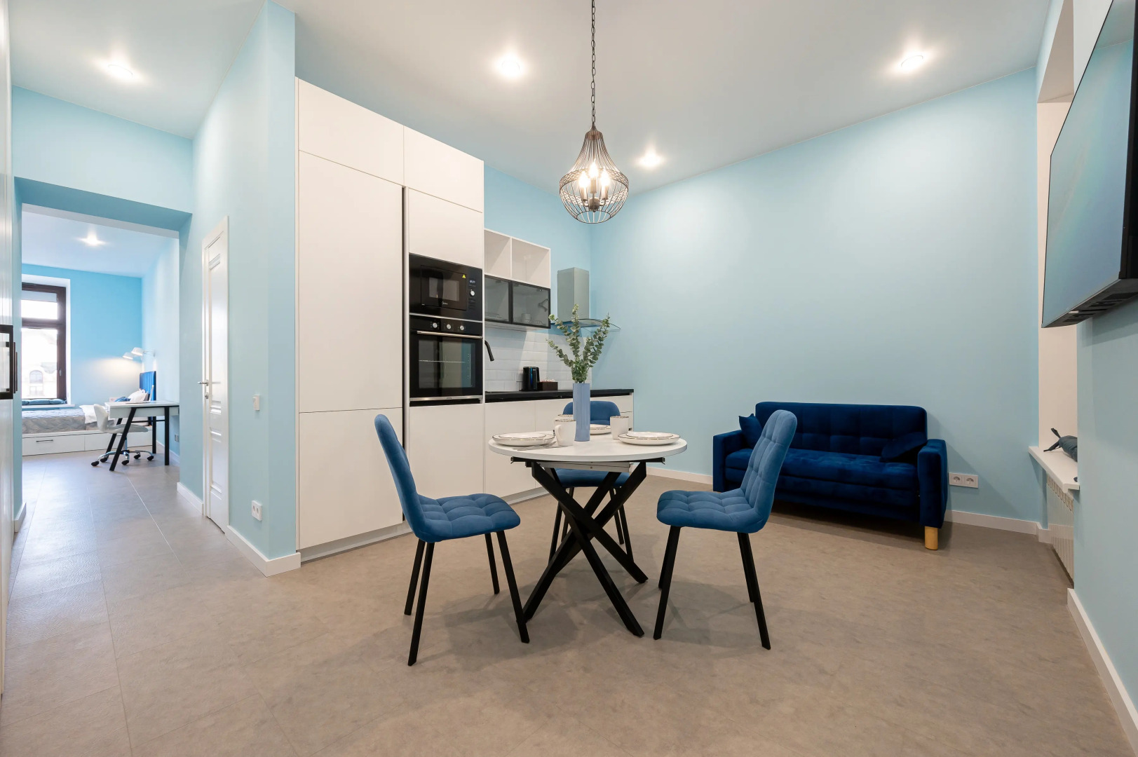 Апартаменты Уютная студия с видом на набережную Фонтанки