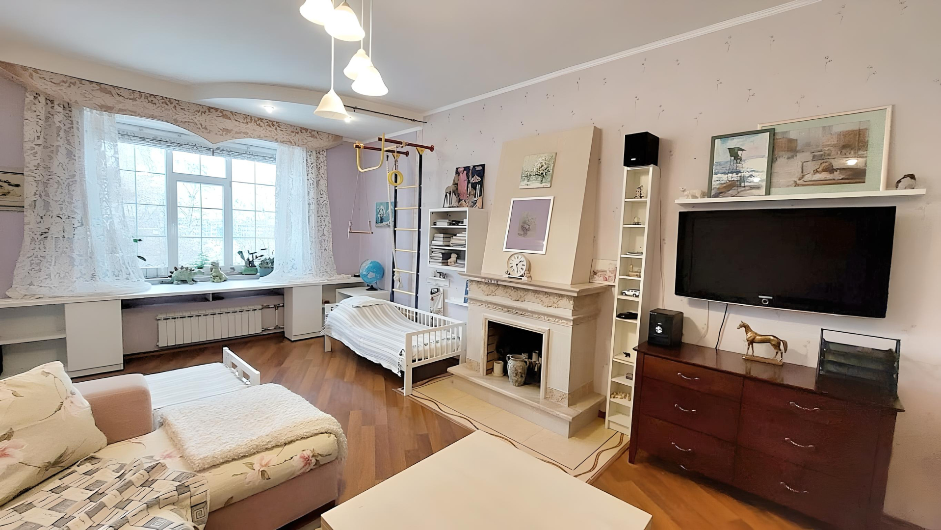 Квартира с камином в пяти минутах от центра