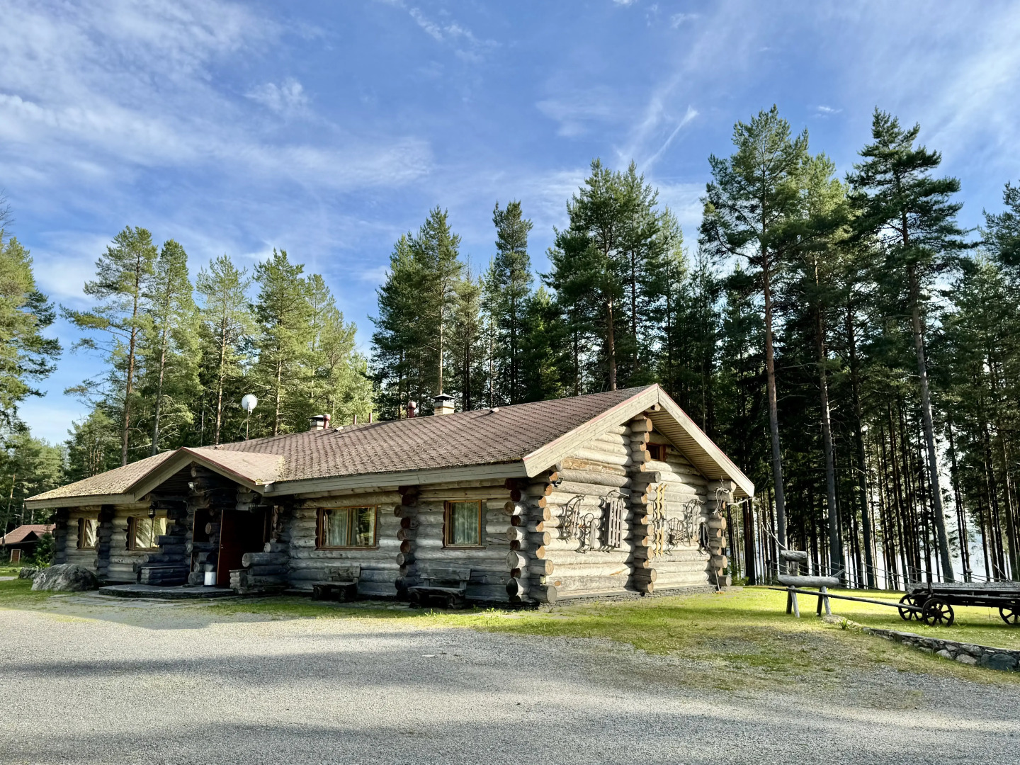 Коттедж Карелия Медвежка Комфорт с Видом на Озеро