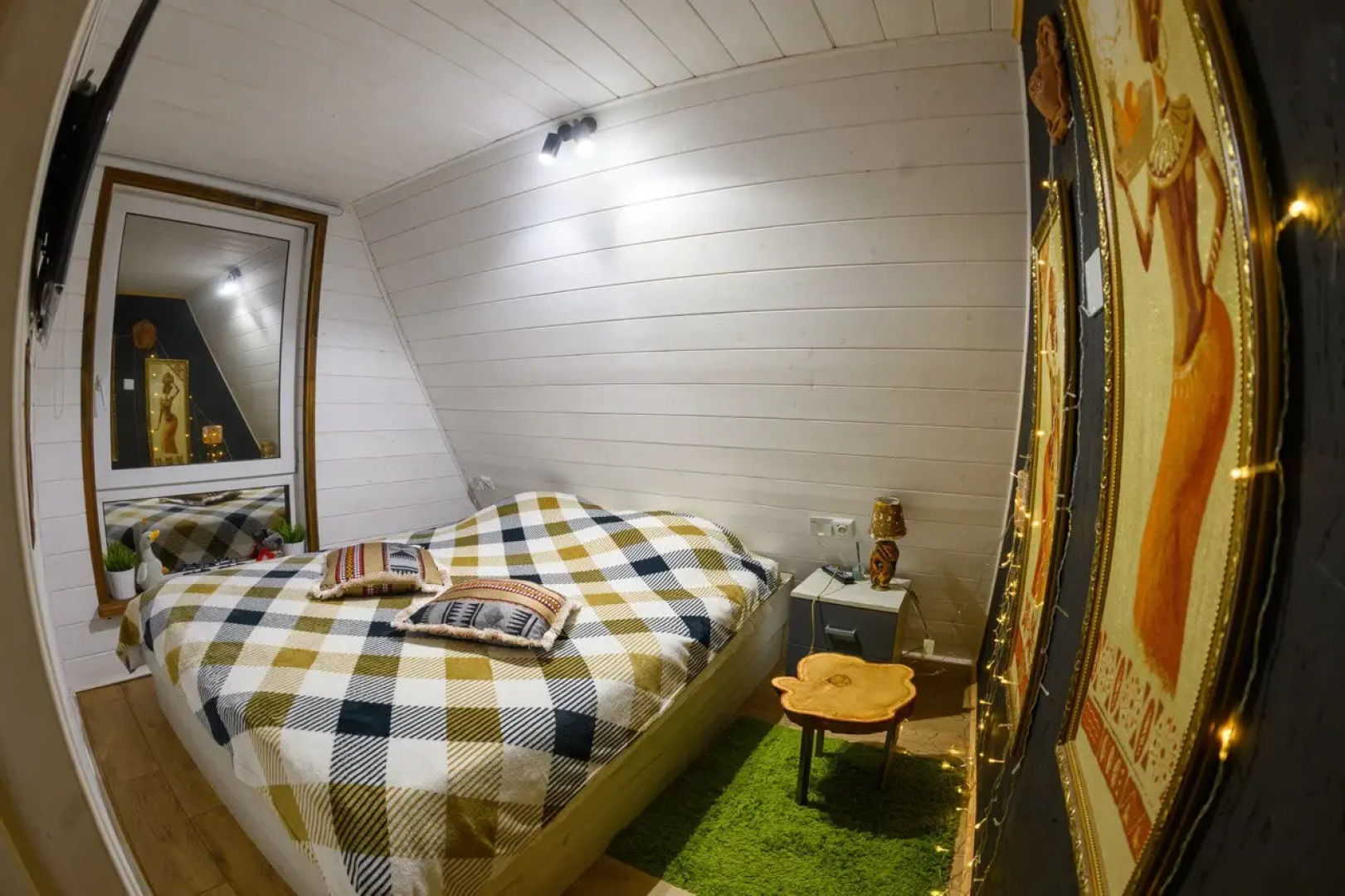 Частный дом дом у озера с чаном и баней