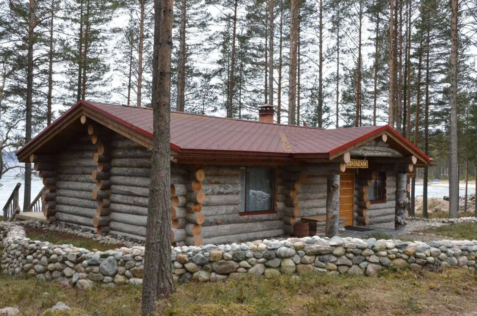 Меблированные комнаты  Карелия Медвежка с Видом на Озеро