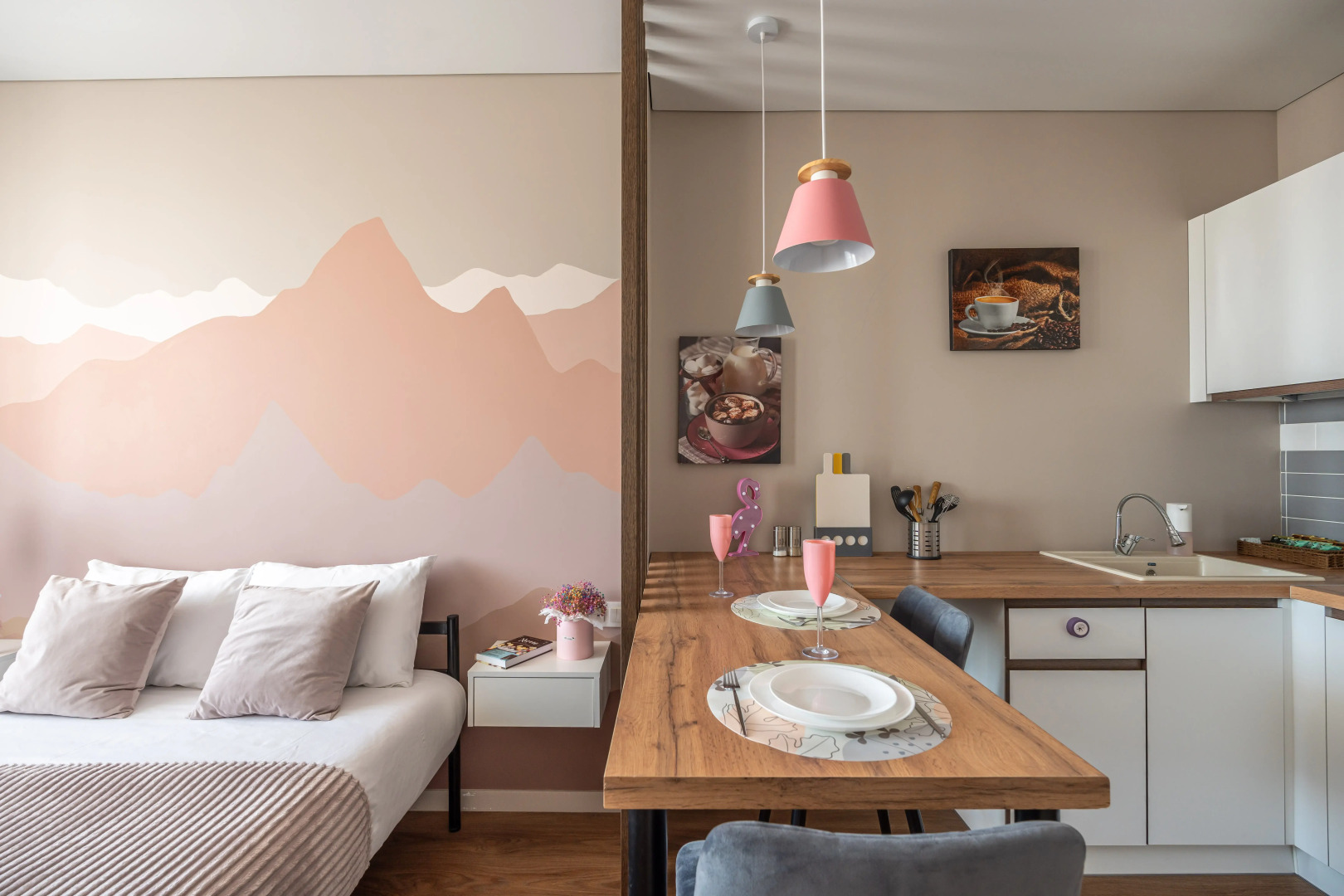 Квартира с видом на горы