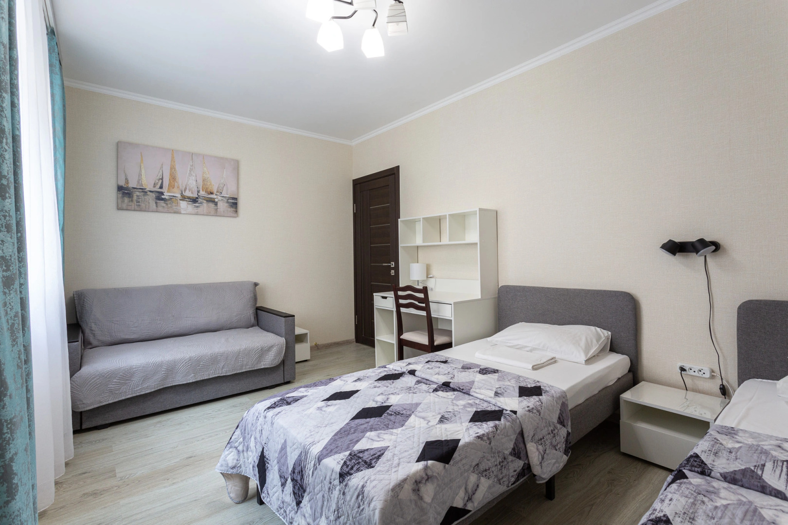 Апартаменты 2-комнатные в таунхаусе с гаражом в Кудепсте