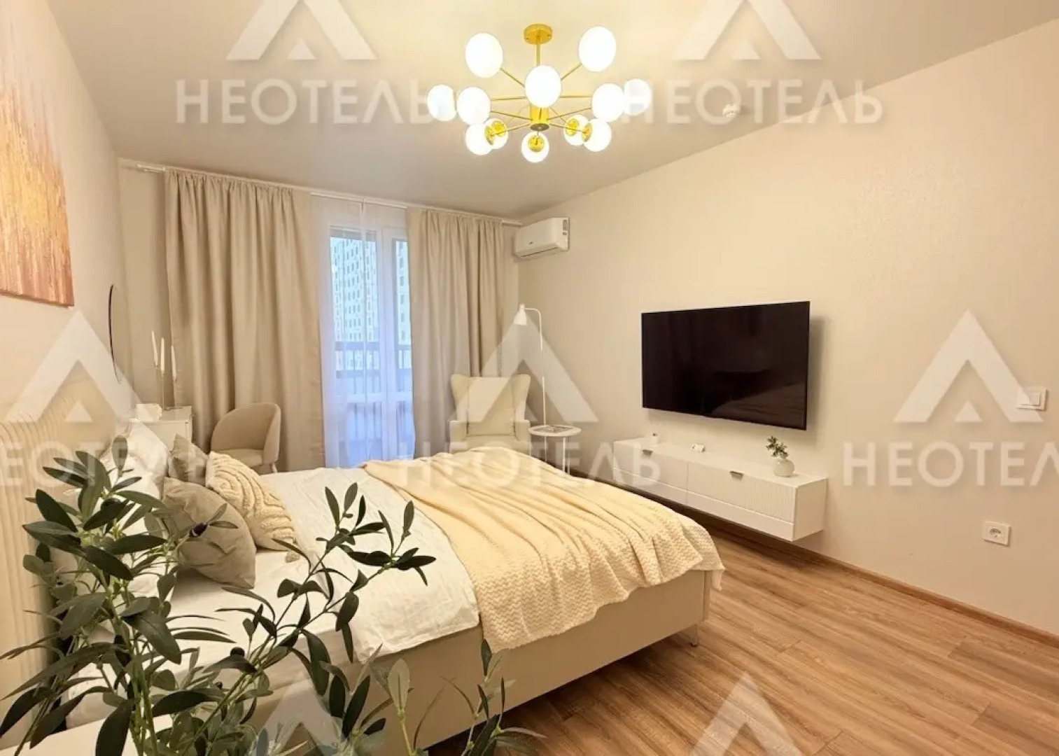 Квартира сети Неотель рядом с Московским проспектом, ОКБ, трассой М4