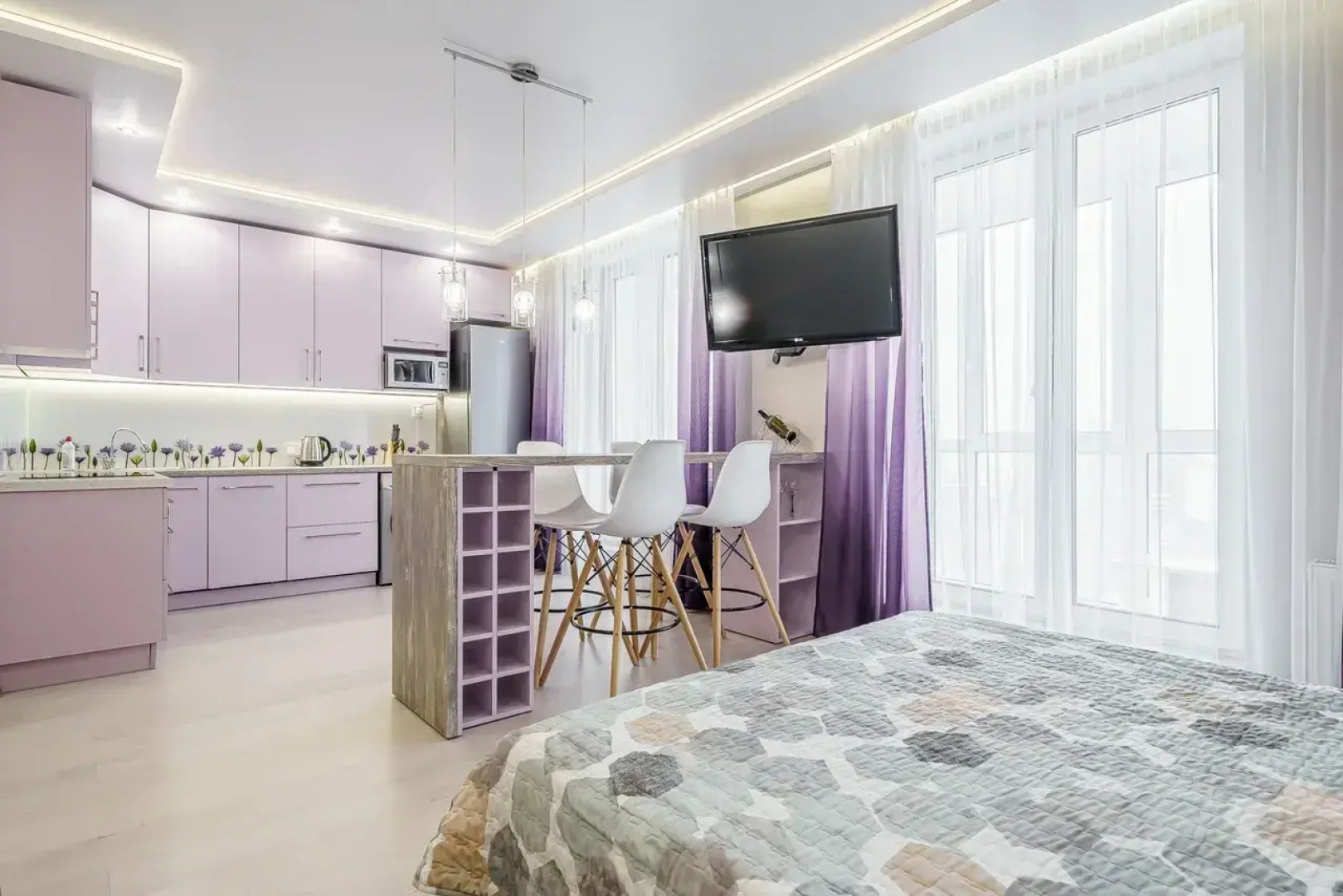 Апартаменты В новостройке на высоком этаже