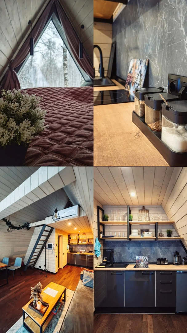 Частный дом A-frame На холме