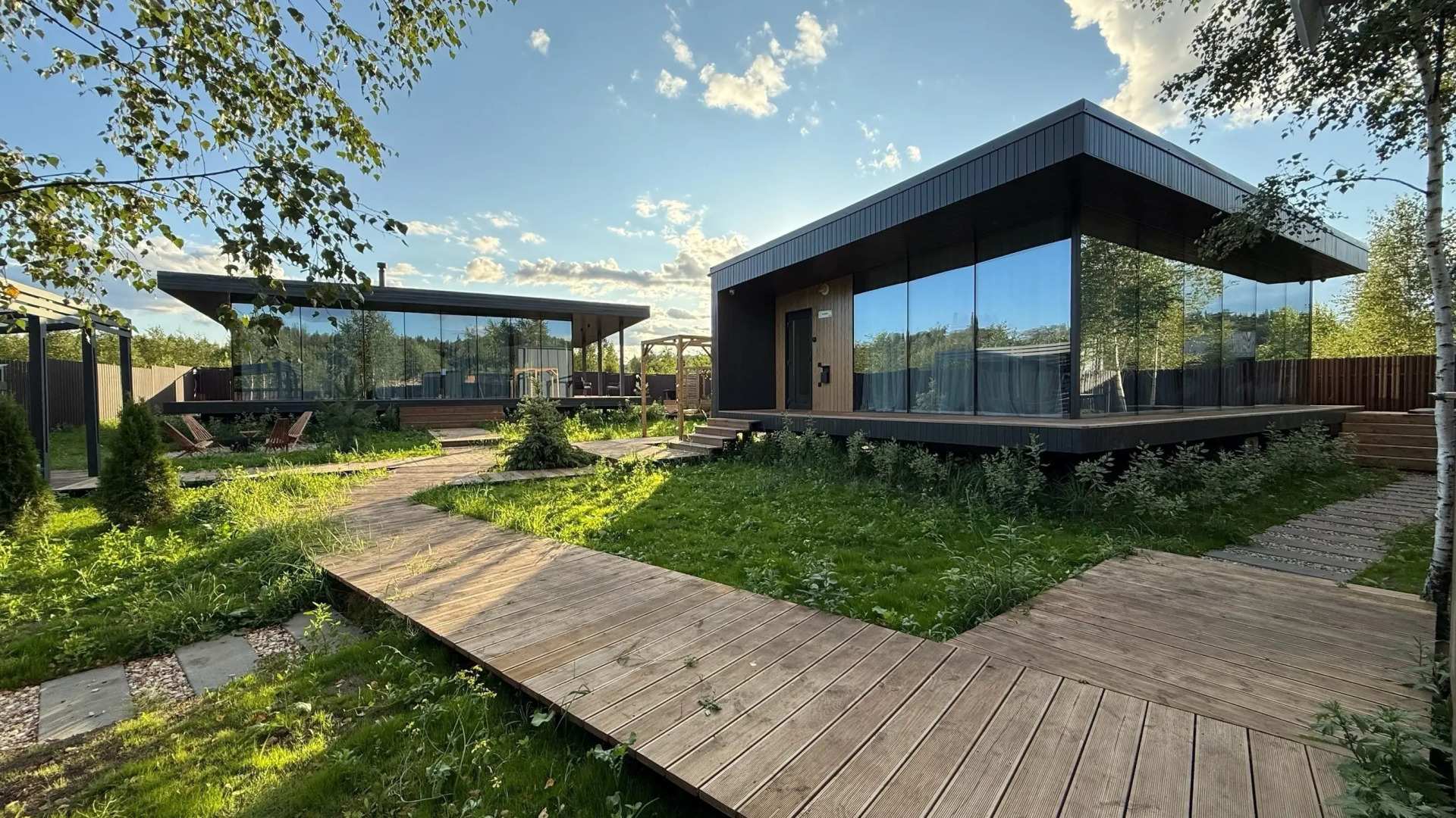 Частный дом Панорамный у реки с сауной, чаном и камином