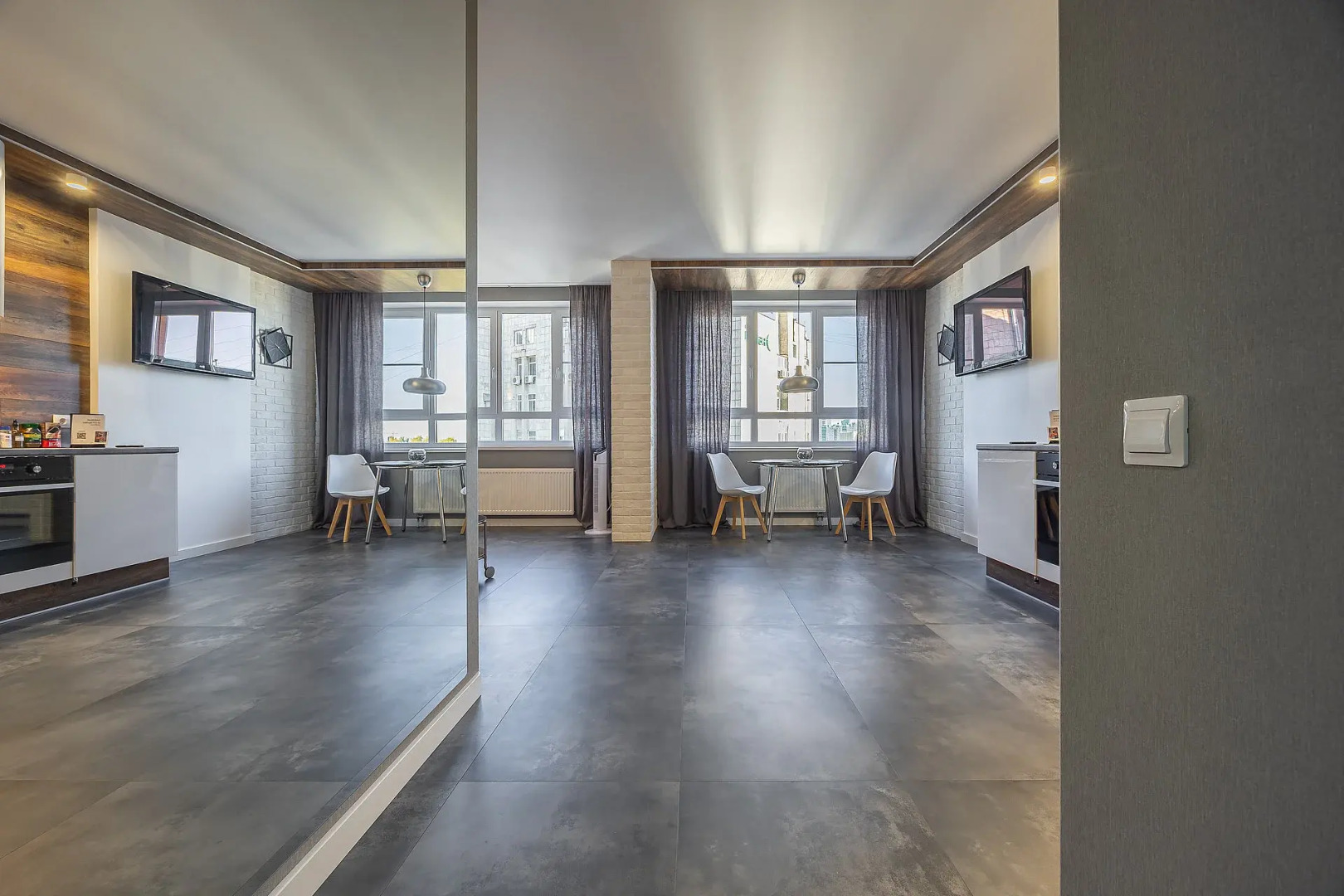 Квартира Студия в новом доме рядом с канатной дорогой