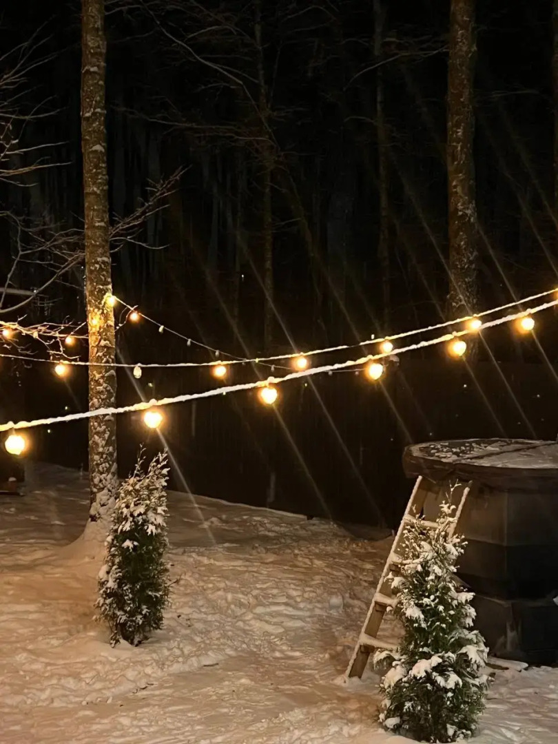 Частный дом Домик в лесу с камином и банным чаном